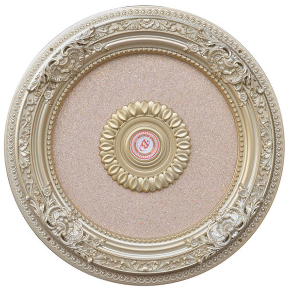 egg and dart designed Gold Grand Ceiling Medallion Round Design